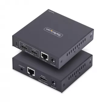 StarTech.com HDMI KVM -jatko IP-verkon yli, 4K 60Hz, ajuriton, HDMI ja USB Ethernetin/CAT6:n kautta, AVoIP, lähetin- ja vastaanotinsarja, sisältää asennussarjat