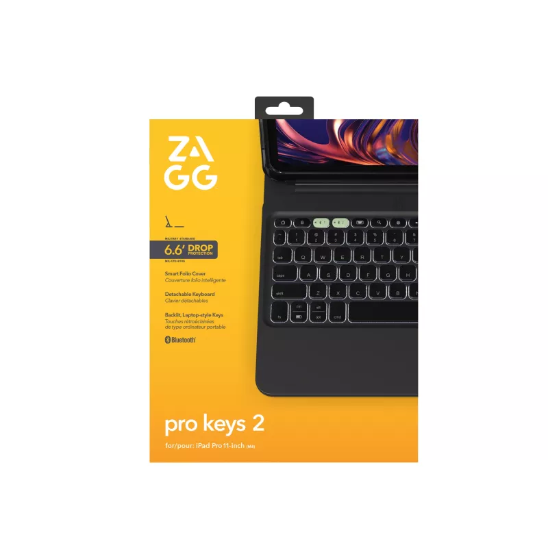 ZAGG Pro Keys 2 QWERTZ saksa Bluetooth musta
