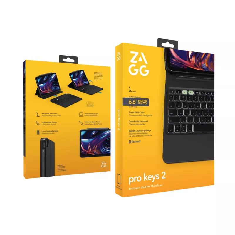 ZAGG Pro Keys 2 QWERTZ saksa Bluetooth musta