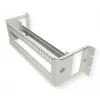 Rack-kisko ROLINE 26.21.0102 — teräs hopea, 1 kpl, 19 tuuman rack-asennukseen