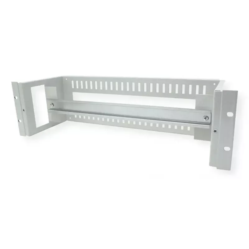 Rack-kisko ROLINE 26.21.0102 — teräs hopea, 1 kpl, 19 tuuman rack-asennukseen