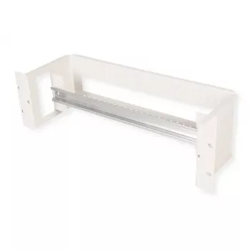 Rack-kisko ROLINE 26.21.0102 — teräs hopea, 1 kpl, 19 tuuman rack-asennukseen
