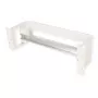 Rack-kisko ROLINE 26.21.0102 — teräs hopea, 1 kpl, 19 tuuman rack-asennukseen