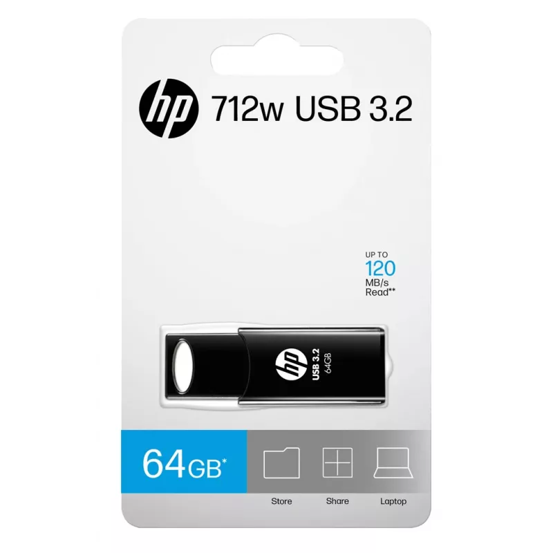 HP 712w USB-muistitikku 64 GB USB Type-A 3.2 Gen 1 (3.1 Gen 1) musta