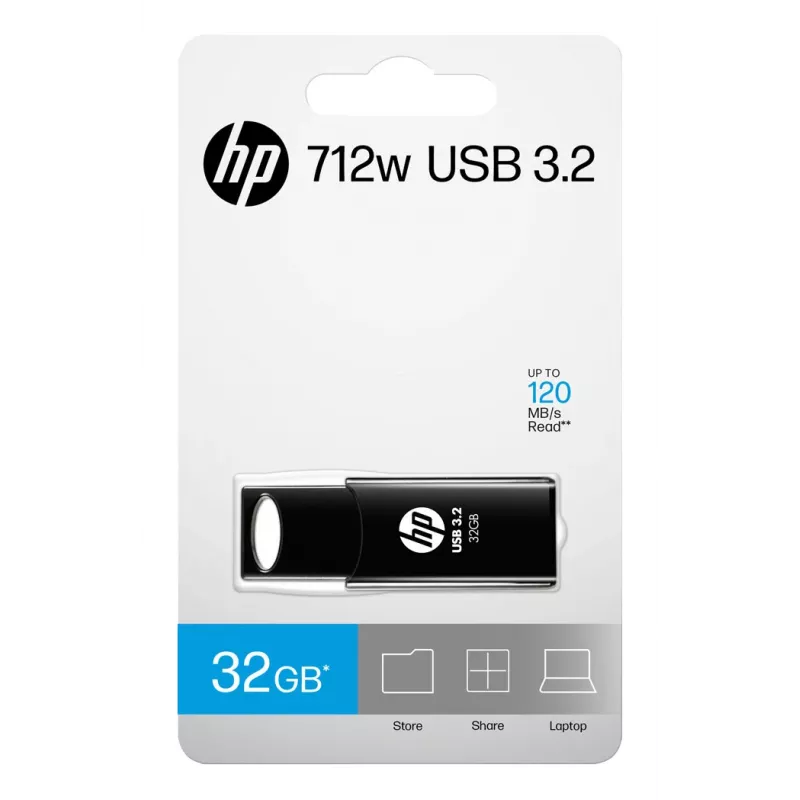 HP 712w USB-muistitikku 32 GB USB Type-A 3.2 Gen 1 (3.1 Gen 1) musta