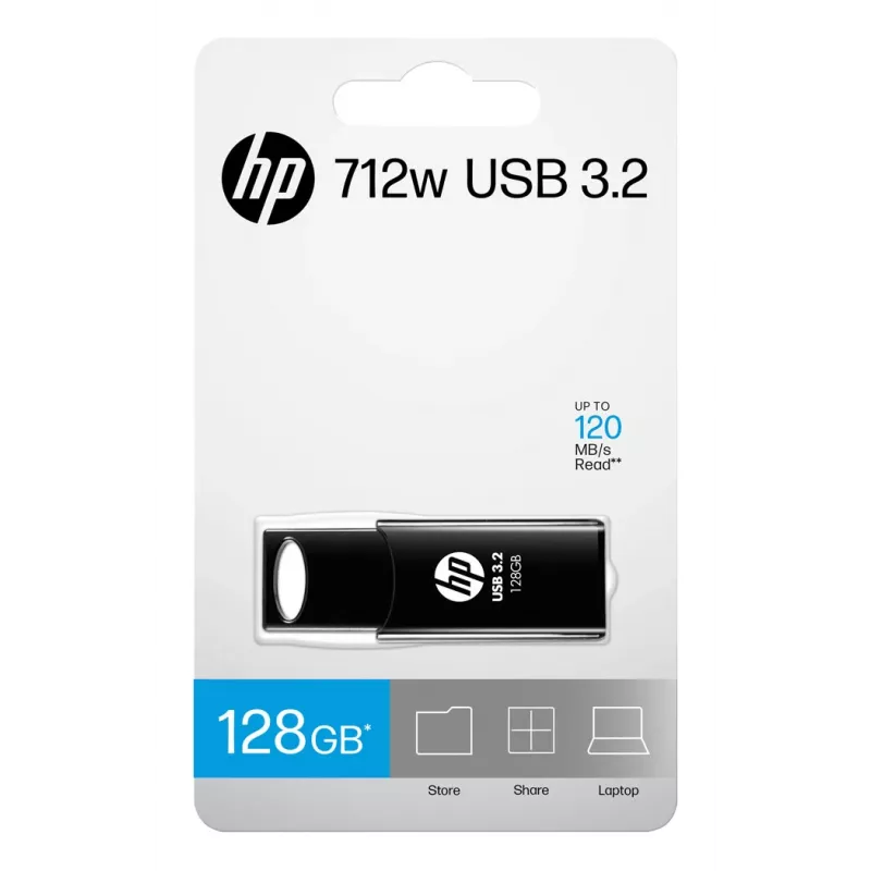 HP 712w USB-muistitikku 128 GB USB Type-A 3.2 Gen 1 (3.1 Gen 1) musta