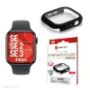 Näytönsuoja PanzerGlass Displex 10H Apple Watch SE3/SE2/SE (44mm) – koko keho, IP68, klipsikiinnitys, musta matta