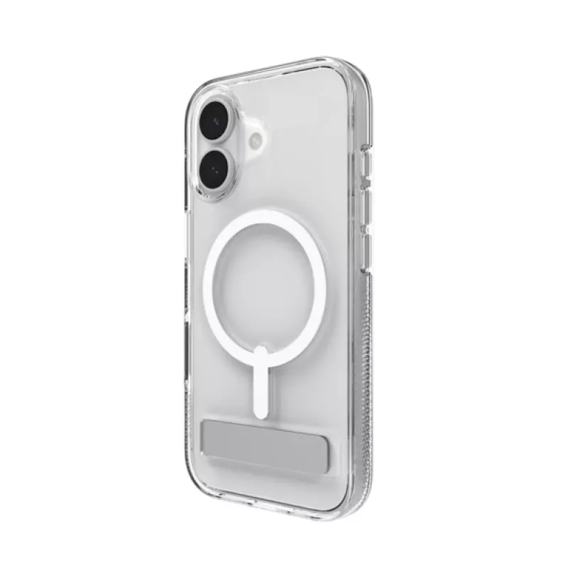 Suojakotelo ZAGG Crystal Palace Snap Kickstand kotelo Apple iPhone 17 läpinäkyvä