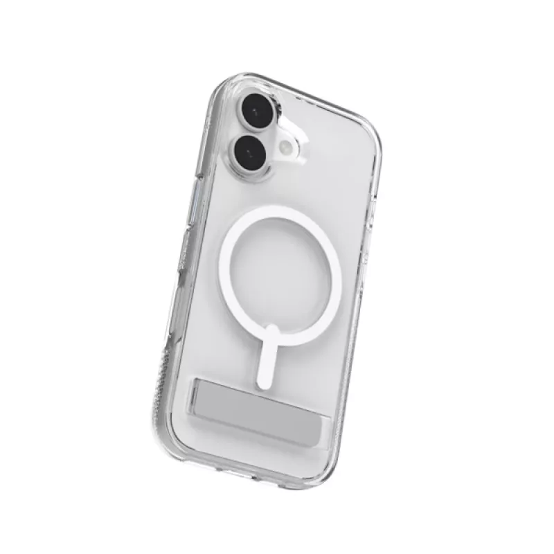 Suojakotelo ZAGG Crystal Palace Snap Kickstand kotelo Apple iPhone 17 läpinäkyvä