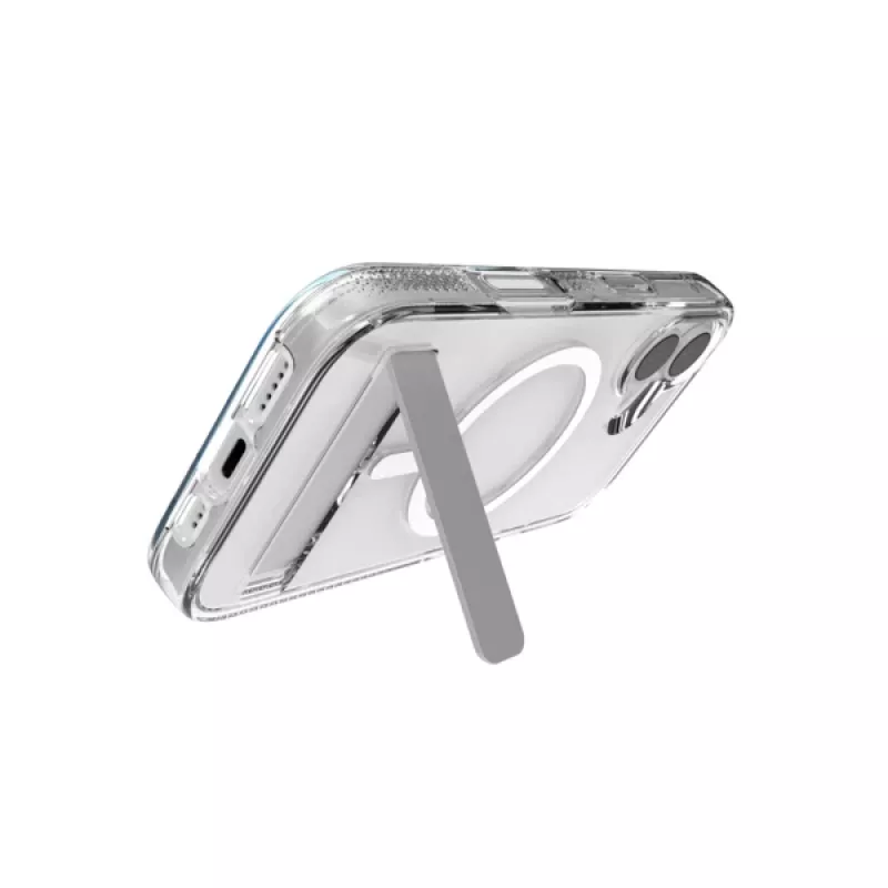 Suojakotelo ZAGG Crystal Palace Snap Kickstand kotelo Apple iPhone 17 läpinäkyvä
