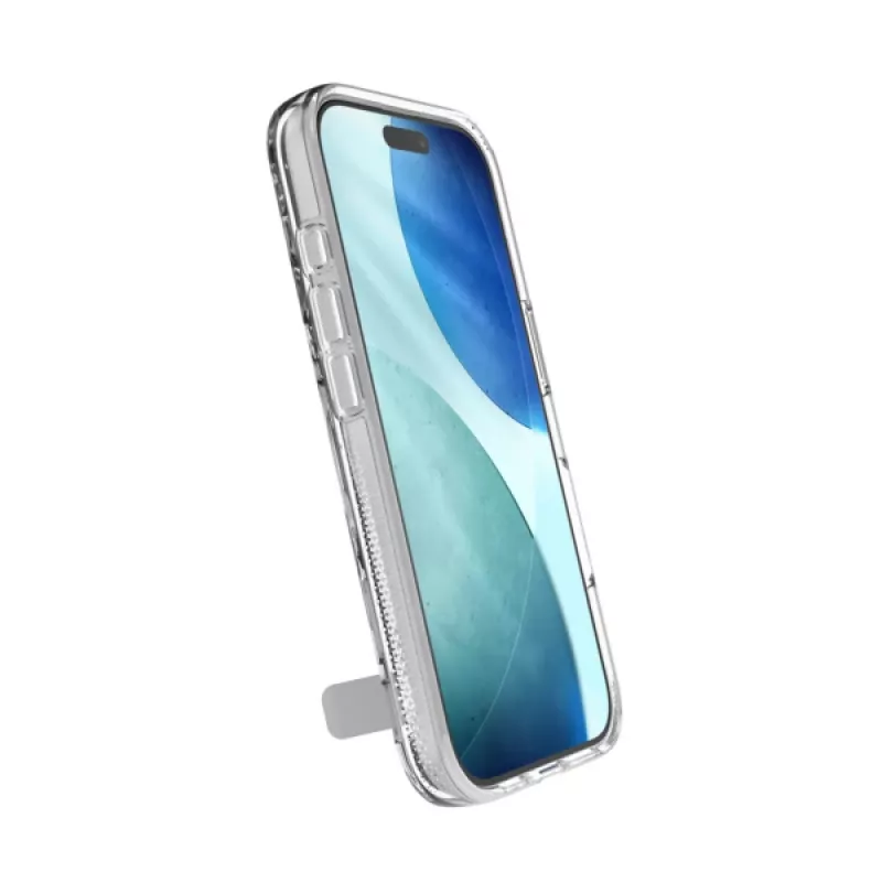 Suojakotelo ZAGG Crystal Palace Snap Kickstand kotelo Apple iPhone 17 läpinäkyvä