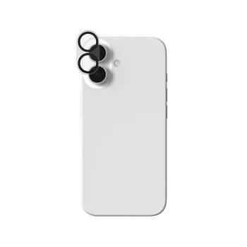 ZAGG InvisibleShield Glass Elite kameran linssinsuojus Apple iPhone 16/16 Plus -puhelimelle, musta