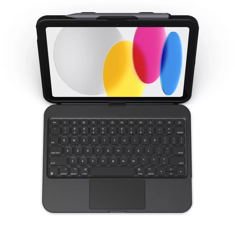 ZAGG Tough Keys-Apple-iPad 10th Gen/A16-musta-saksa (B2B Brown Box)