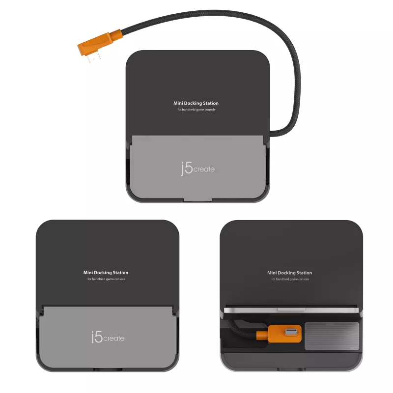 j5create JCD624-N Omni Side Dock -telakka Nintendo Switch 2:lle ja Steam Deckille