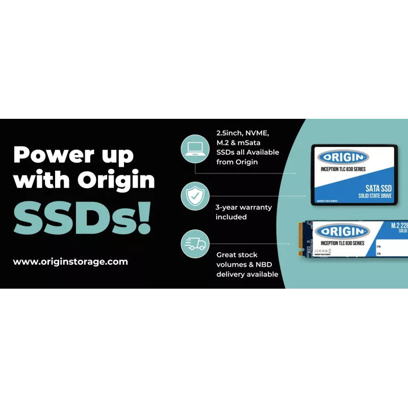 SSD Origin Inception 256 GB NVMe M.2 3D TLC (80 mm) — 2100/1900 MB/s