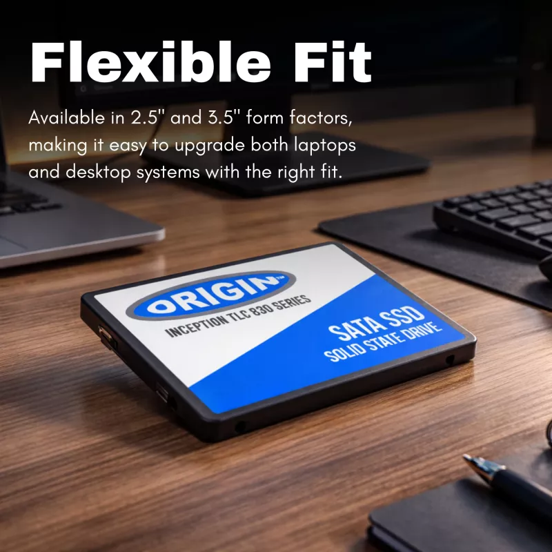 Origin Storage OTLC5123DSATA/2.5 Inception TLC830 Series SSD, 512 GB, 2,5 tuumaa, SATA III 6 Gbit/s, 3D TLC, 7 mm