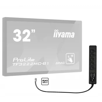 iiyama RC TOUCHV02 kaukosäädin johdollinen näyttö 5 painiketta