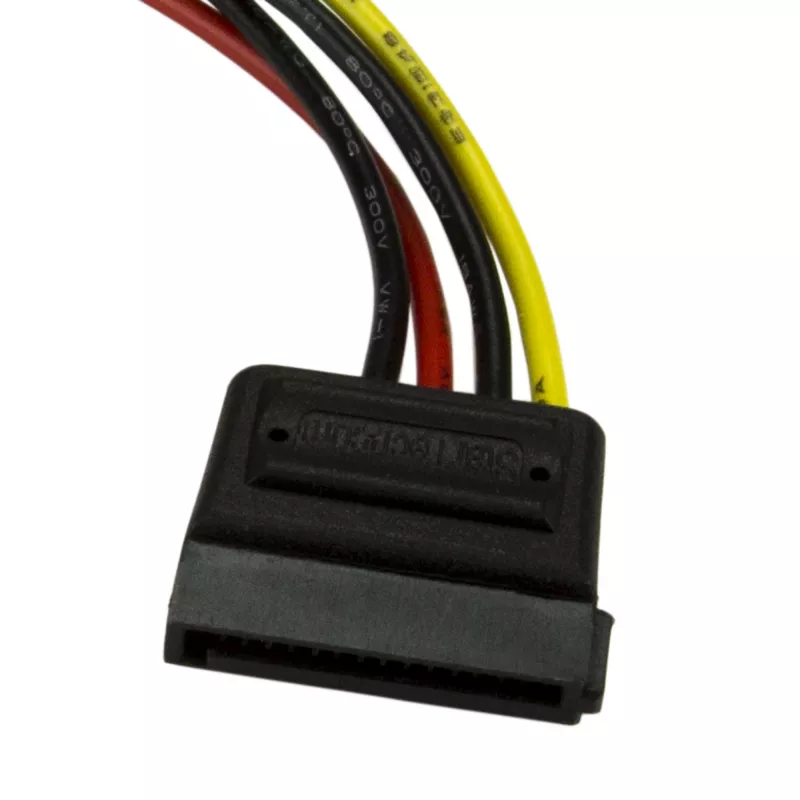 StarTech.com 15 cm 4-pin LP4 - SATA virtakaapelisovitin, Molex (4-pin), SATA 15-pin, 0,152 m, urosliitin, suora, suora