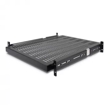 StarTech.com 2U liukuva palvelinkehikon hylly - 20-30 in säädettävä asennussyvyys - rei'itetty - 50 lb - raskaan sarjan yleismallinen 19” kehikkohylly laitekehikkoon - 24 in syvä