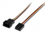 StarTech.com 12 tuuman 4-pin tuulettimen virtajohdon jatko - M/F, Molex (4-pin), Molex (4-pin), 0,305 m, urosliitin, naarasliitin, suora
