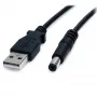 StarTech.com USB - 5,5 mm virtakaapeli – tyyppi M Barrel – 2 m, 2 m, USB, Barrel tyyppi M