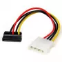 StarTech.com 6 in 4-pin LP4 - vasemmalle kulma SATA virtakaapelisovitin