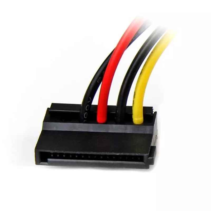 StarTech.com 6 in 4-pin LP4 - vasemmalle kulma SATA virtakaapelisovitin