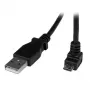 StarTech.com 2 m Micro-USB kaapeli - A - kulma Micro-B, 2 m, USB A, Micro-USB B, USB 2.0, 0,48 Gbit/s, musta