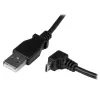 StarTech.com 2 m Micro-USB kaapeli - A - kulma Micro-B, 2 m, USB A, Micro-USB B, USB 2.0, 0,48 Gbit/s, musta