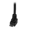 StarTech.com 2 m Micro-USB kaapeli - A - kulma Micro-B, 2 m, USB A, Micro-USB B, USB 2.0, 0,48 Gbit/s, musta