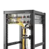 StarTech.com monisuuntainen pystysuora palvelinkehikon kaapelinhallinta D-rengaskoukku 6 x 10 cm (2,4 x 3,9 tuumaa)