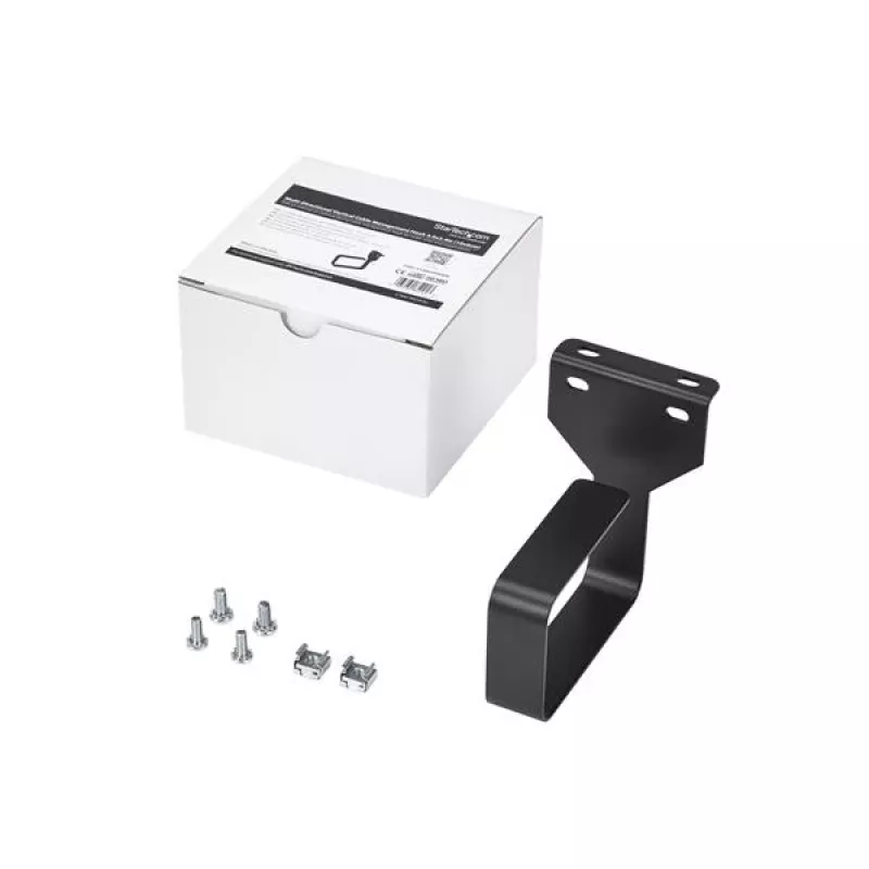 StarTech.com monisuuntainen pystysuora palvelinkehikon kaapelinhallinta D-rengaskoukku 6 x 10 cm (2,4 x 3,9 tuumaa)