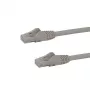 StarTech.com 7 m CAT6 Ethernet-kaapeli - harmaa CAT 6 Gigabit Ethernet -kaapeli - 250M 100W PoE RJ45 UTP verkko-/patch-kaapeli, taittosuojalla ja vedonpoistolla, yksittäin testattu