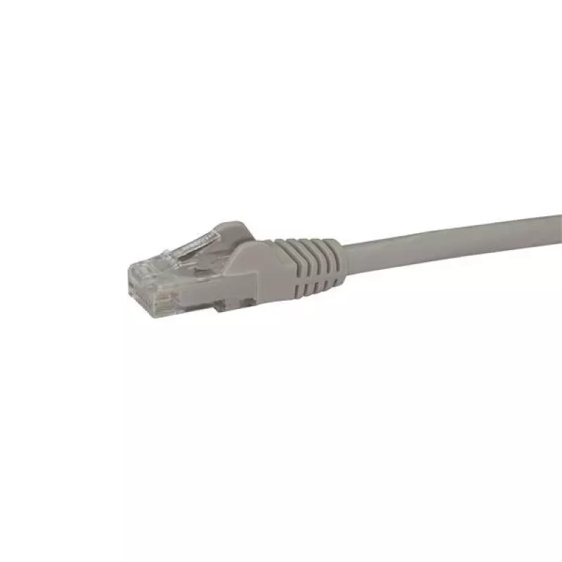 StarTech.com 7 m CAT6 Ethernet-kaapeli - harmaa CAT 6 Gigabit Ethernet -kaapeli - 250M 100W PoE RJ45 UTP verkko-/patch-kaapeli, taittosuojalla ja vedonpoistolla, yksittäin testattu