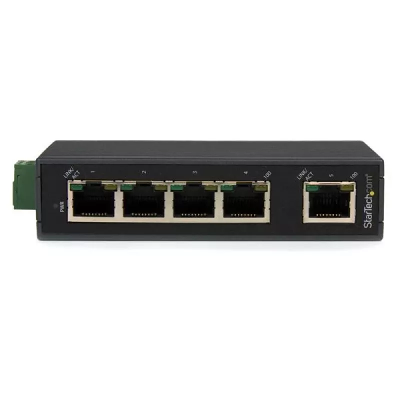 StarTech.com 5-porttinen teollinen Ethernet-kytkin – DIN-kiskokiinnitys