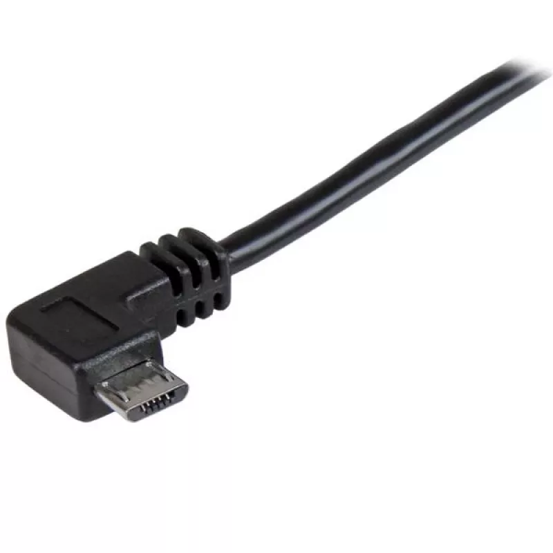 StarTech.com Micro-USB lataus- ja synkronointikaapeli M/M - kulma Micro-USB - 30/24 AWG - 1 m (3 ft.)