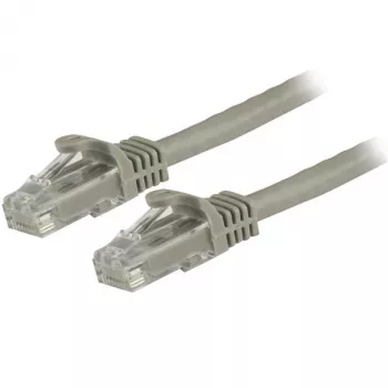 StarTech.com N6PATC150CMGR CAT6 Ethernet-kytkentäkaapeli 1,5 m, 10 Gigabit, 650 MHz, 100 W PoE, Snagless RJ45, UTP, 24 AWG, harmaa