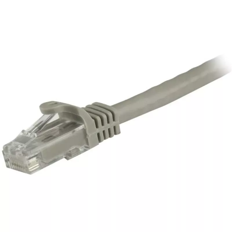 StarTech.com N6PATC150CMGR CAT6 Ethernet-kytkentäkaapeli, 1,5 m, UTP, takertumaton RJ45, 24AWG, 100W PoE, harmaa