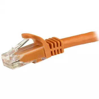 StarTech.com N6PATC150CMOR CAT6 Ethernet-kytkentäkaapeli 1,5 m, 10 Gigabit, 650 MHz, 100 W PoE, Snagless RJ45, UTP, 24 AWG, oranssi