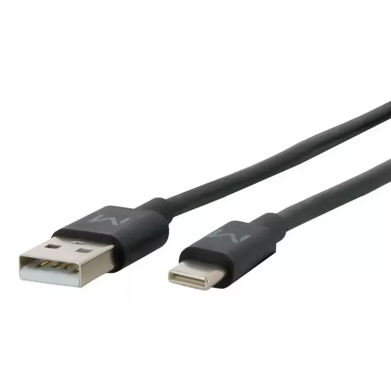 Mobilis 020013 Energia USB-A – USB-C -kaapeli, 1 m, musta