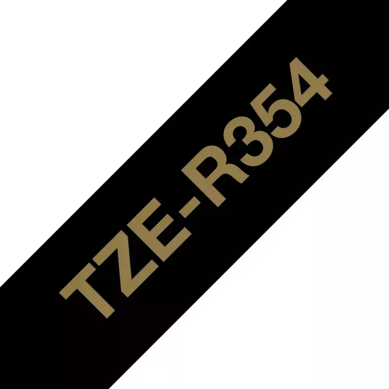 Brother TZE-R354 merkintätarra kulta mustalla