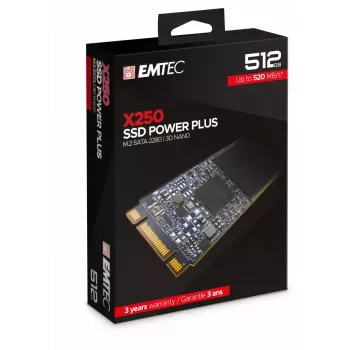 SSD-asema Emtec 512 GB M.2 Serial ATA III X250