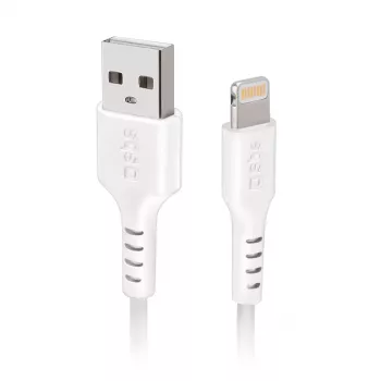 Lightning-kaapeli SBS TECABLEUSBIP5289W 2m valkoinen USB A