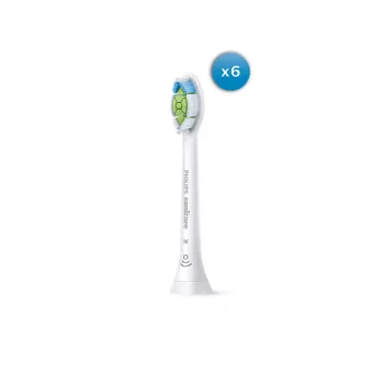 Varaosaharjaspäät Philips HX6066/87 Optimal White — 6 kpl:n pakkaus