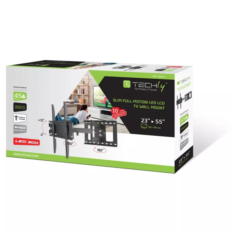 Techly ICA-PLB 148M TV-seinäteline 139,7 cm (55