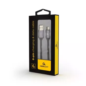 Matkapuhelinkaapeli GEMBIRD USB A - Lightning CCB-MUSB2B-AMLM-6 1,8 m USB 2.0 musta