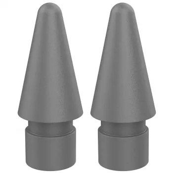 DEQSTER Pencil 2 varakärjet – 2 kpl:n pakkaus, kärki, harmaa, polyvinyylikloridi (PVC), DEQSTER Pencil 2, Kiina, 15,1 mm