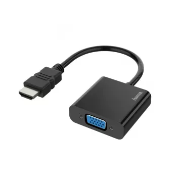 Hama 00200343 videokaapeliadapteri 0,15 m HDMI Type-A (Standard) VGA (D-Sub) musta