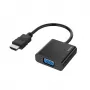 Hama 00200343 videokaapeliadapteri 0,15 m HDMI Type-A (Standard) VGA (D-Sub) musta