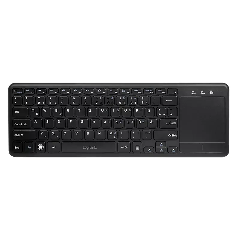 Näppäimistö LogiLink ID0188 Home RF langaton QWERTZ musta